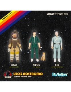 SUPER7 Alien ReAction Action Figure 3-Pack Pack A 10 Cm - END FEBRUARY 2021 -Funko Shop alien reaction action figure 3 pack pack a 10 cm 1