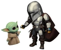 BEAST KINGDOM Star Wars The Mandalorian Egg Attack Action Action Figures The Mandalorian & The Child 7 - 17 Cm