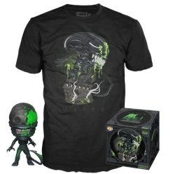 FUNKO Alien POP! & Tee Box 40th Xenomorph T-Shirt Box ADULT SIZE M