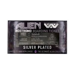 FANATTIK Alien Replica Nostromo Ticket Limited Edition Biglietto (silver Plated)