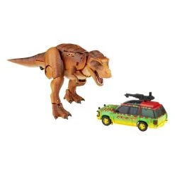 Hasbro - Transformers Jurassic Park X Transformers Generations Action Figures Tyrannocon Rex 18 Cm & Autobot JP93 14 Cm -Funko Shop x hasf0632 c