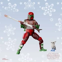 Hasbro - Black Series Mandalorian Warrior (Holiday Edition) Star Wars Black Series Action Figure 15 Cm -Funko Shop x hasf5305 g