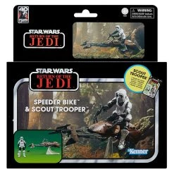 Hasbro - Black Series Speeder Bike & Scout Trooper Star Wars Episode VI Vintage Collection Vehicle With Figure