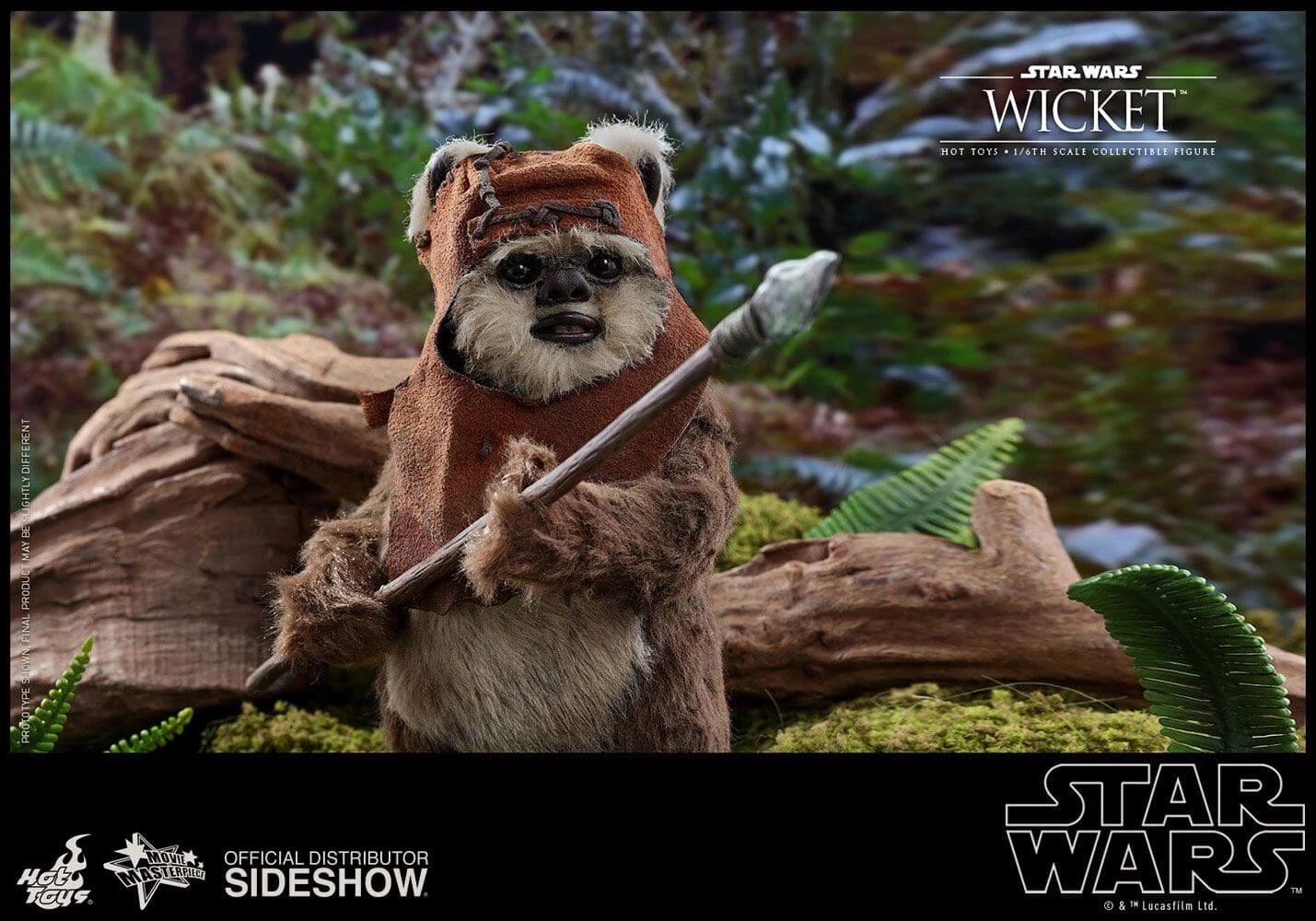 Hot Toys Wicket Star Wars Episode VI Movie Masterpiece Action Figure 1/6 15 Cm 7 Hot Toys Wicket Star Wars Episode VI Movie Masterpiece Action Figure 1/6 15 Cm - immagine 5
