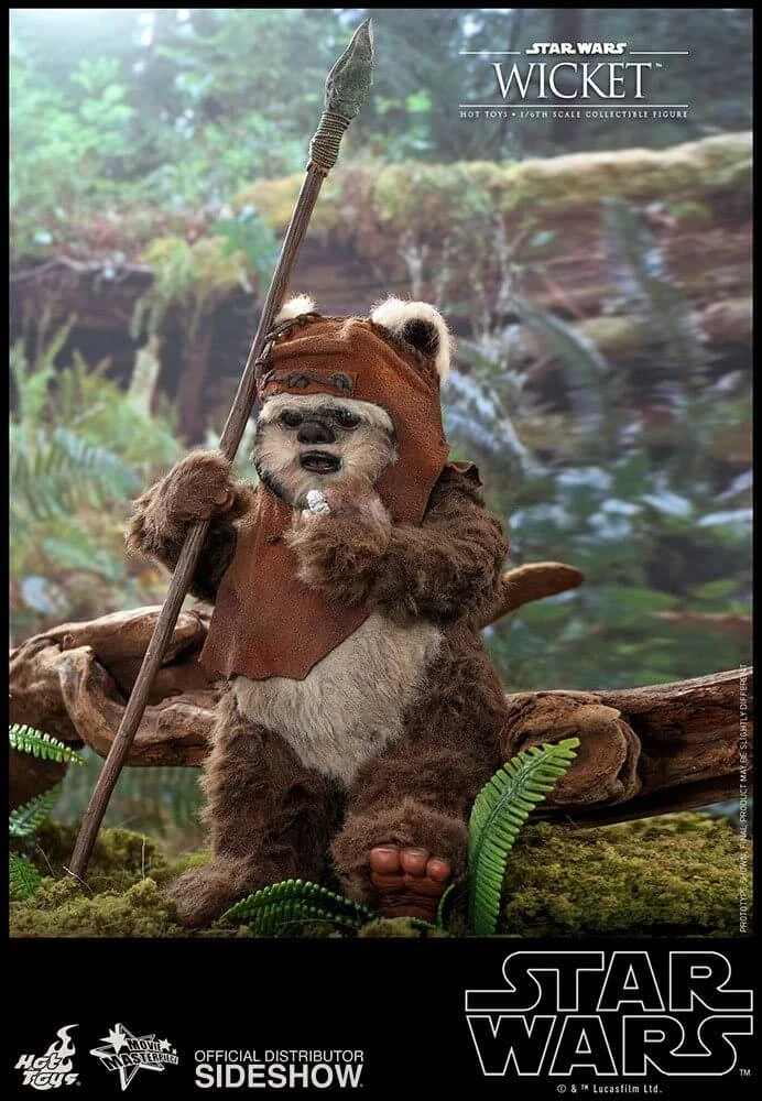 Hot Toys Wicket Star Wars Episode VI Movie Masterpiece Action Figure 1/6 15 Cm 10 Hot Toys Wicket Star Wars Episode VI Movie Masterpiece Action Figure 1/6 15 Cm - immagine 8