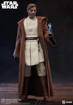 Sideshow Collectibles Obi-Wan Kenobi Star Wars The Clone Wars Action Figure 1/6 30 Cm -Funko Shop x ss100463 e