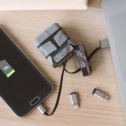 Thumbsup Star Wars The Mandalorian PowerSquad Flip Retractable Cable 3in1 The Mandalorian -Funko Shop x thup 1002602 b